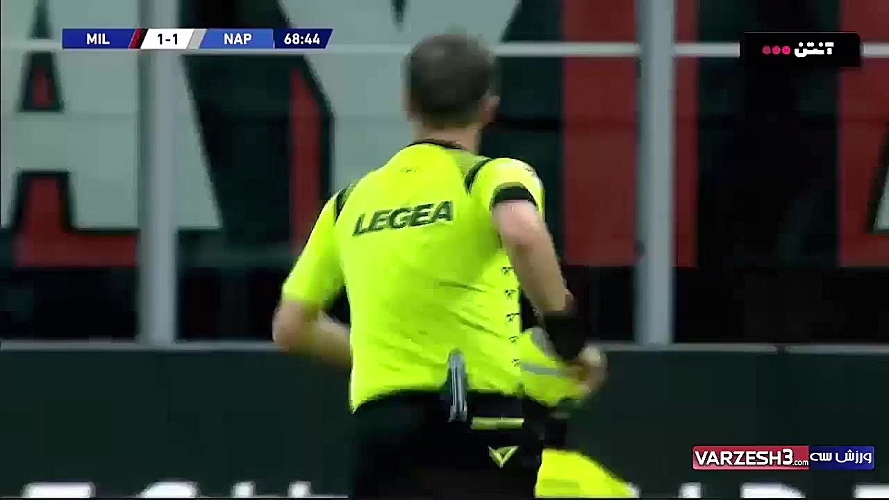 خلاصه بازی میلان 1 ناپولی 1 (گ...