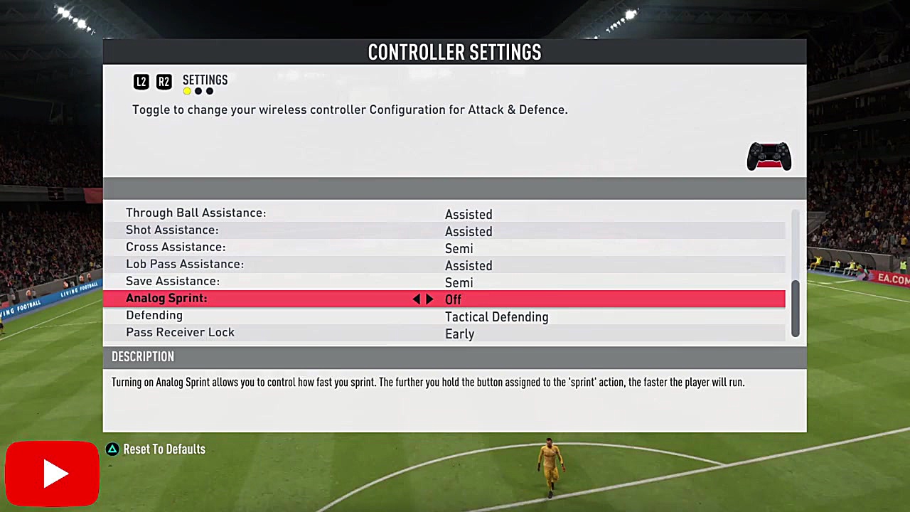 بهترین تنظیمات برای فیفا 20