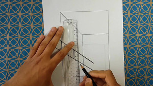 نقاشی سه بعدی نردبان