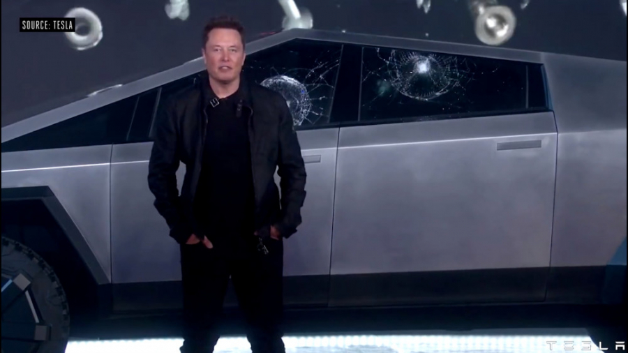 مراسم رونمایی تسلا سایبرتراک