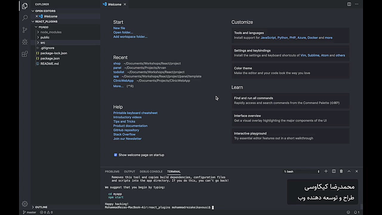 طریقه استفاده از jQuery در Rea...