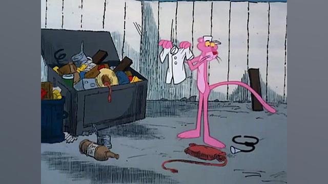 کارتون پلنگ صورتی دکتر صورتی