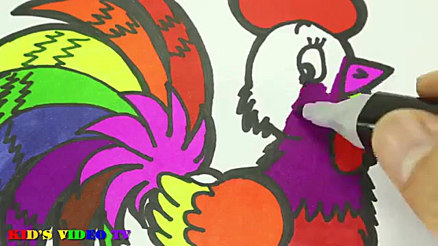 آموزش نقاشی خروس