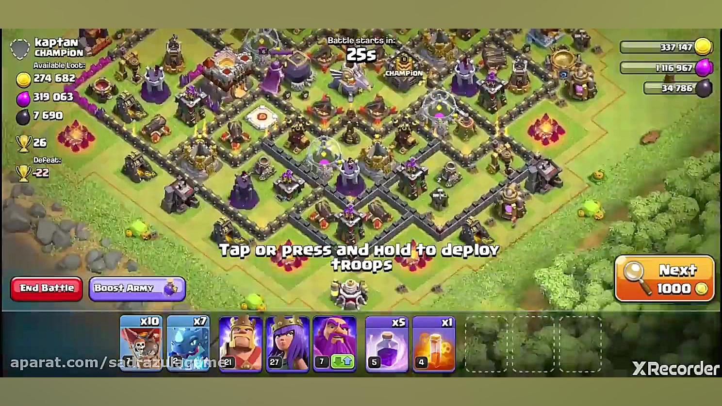 گیم پلی و آموزش کلش اف کلنز cl...