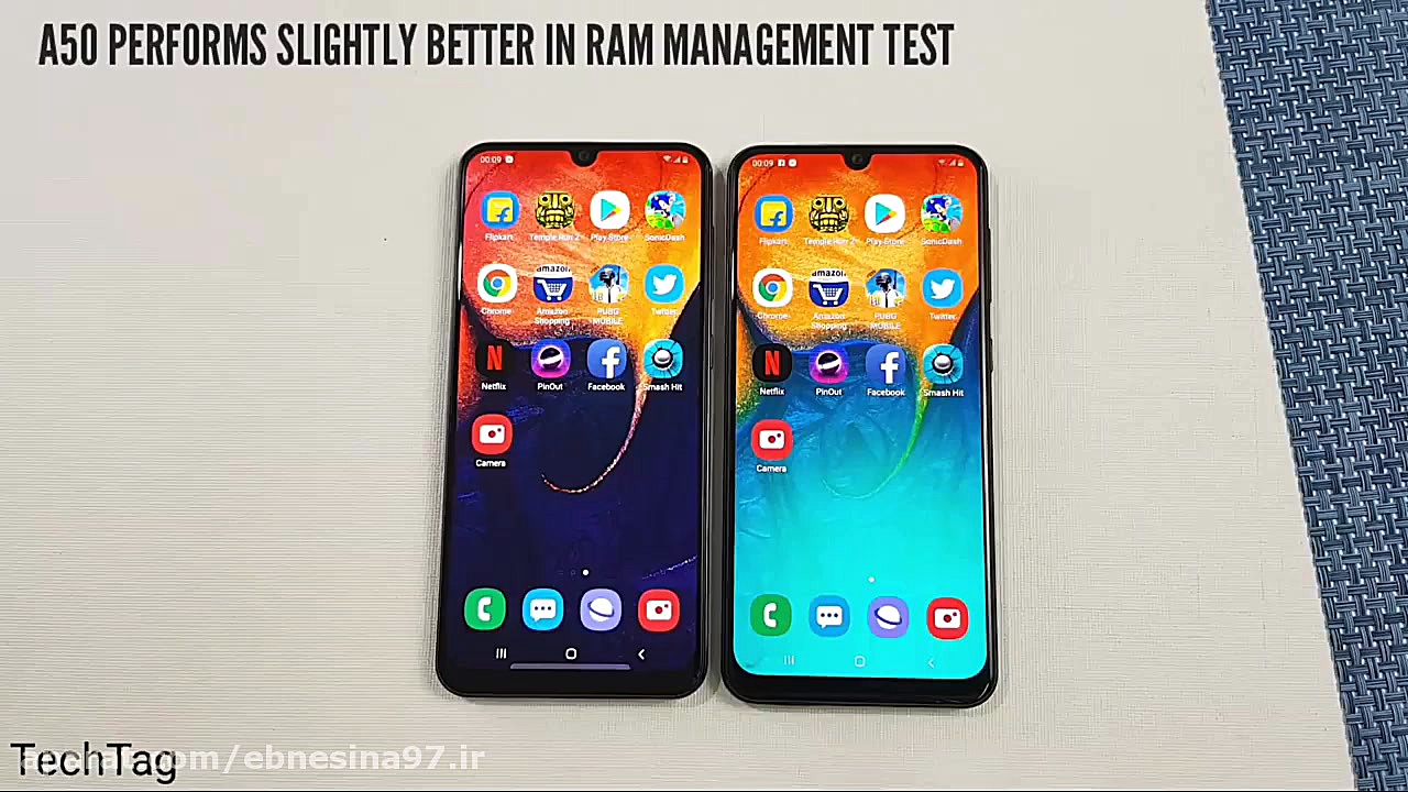 مقایسه گوشی A30 با A50 سامسونگ