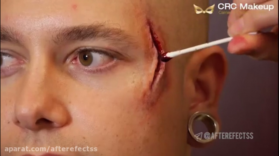 آموزش ایجاد زخم بر روی پوست در...