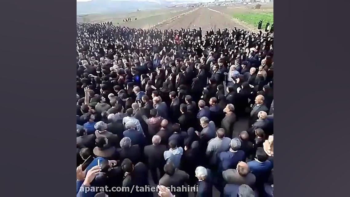 تشیع جنازه با شکوه شیرزاد خان...