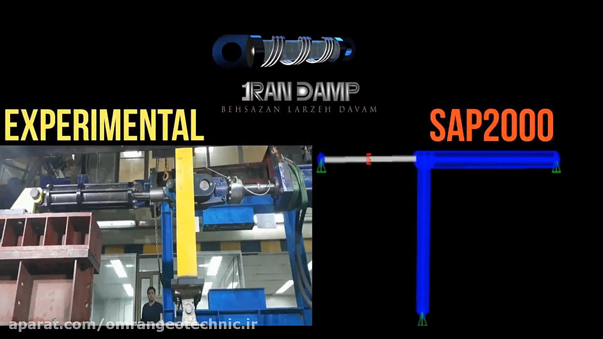 فیلم مقایسه عددی و آزمایشگاهی...