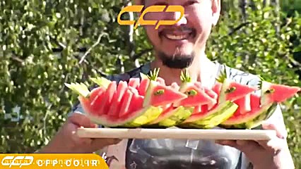 تزئین هندوانه شب یلدا