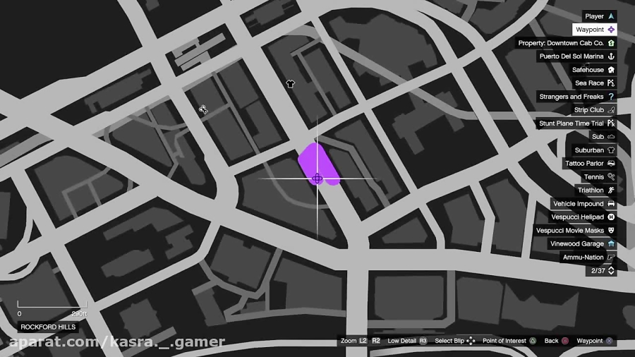 مکان بوگاتی در GTA V