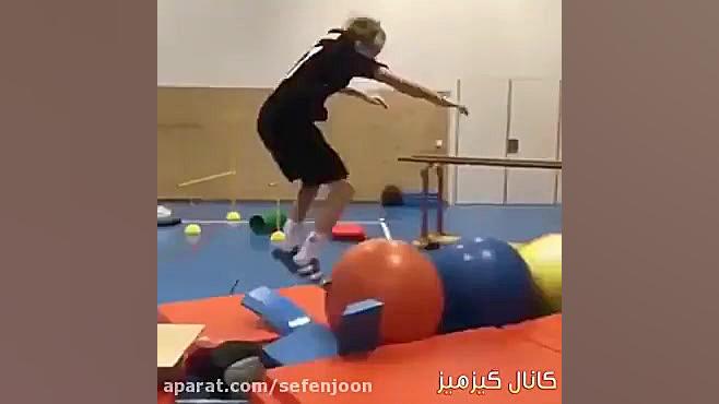 حرکات ترکیبی و نمایشی ژیمناستی...