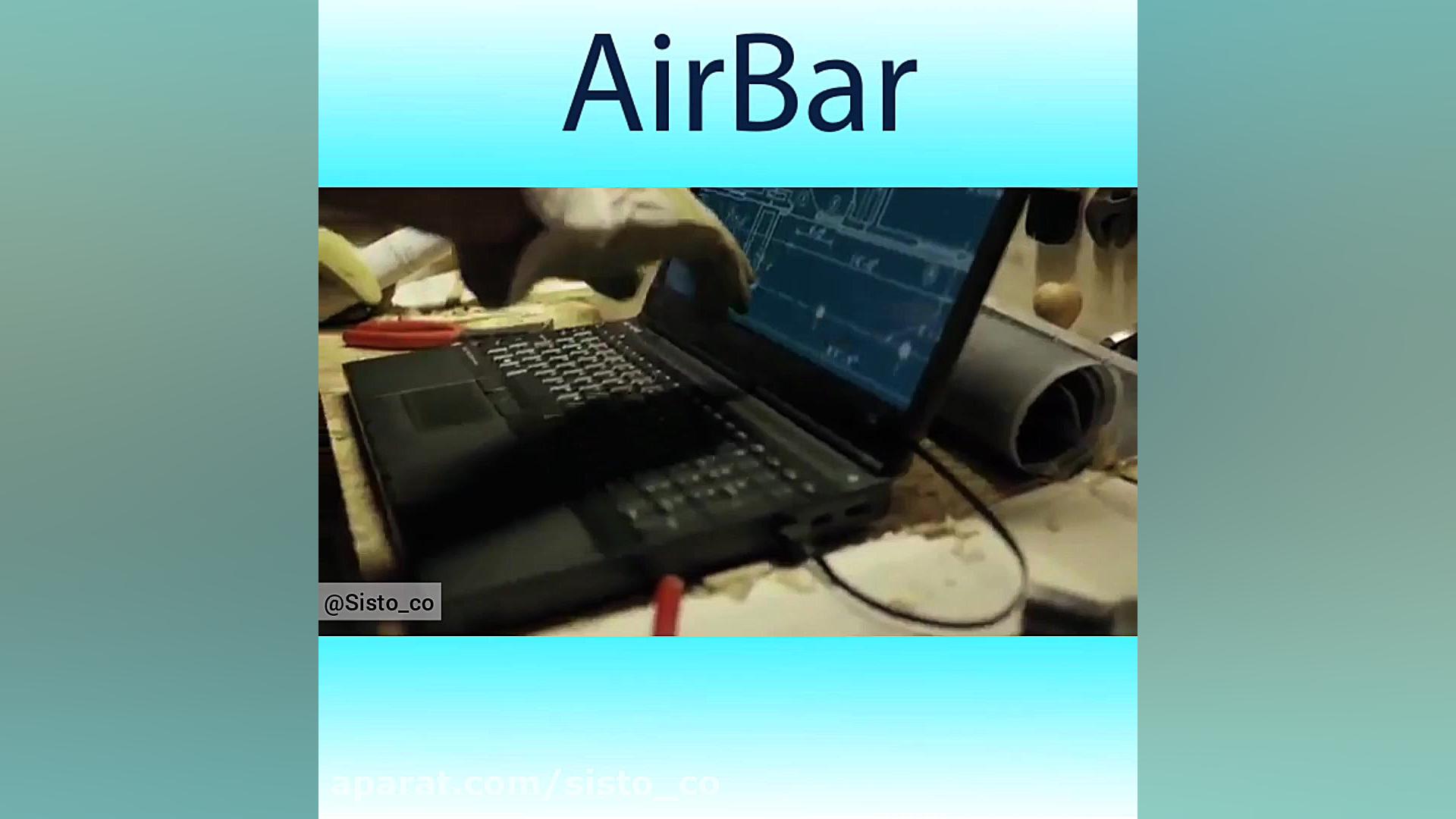 با ایربار صفحه نمایش لپ تاپ خو...