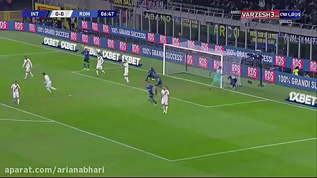 خلاصه بازی اینتر  آاس رم