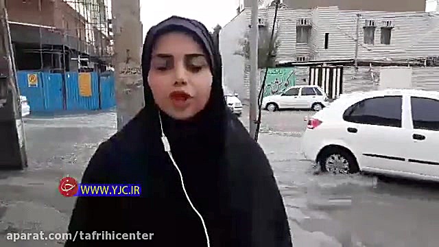 گزارش از آبگرفتگی معابر شهر اه...
