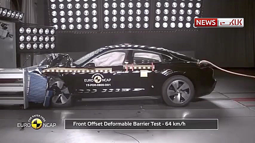 تست تصادف و امنیت پورشه تایکان...