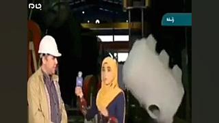 وحشت خبرنگار حین تهیه گزارش!