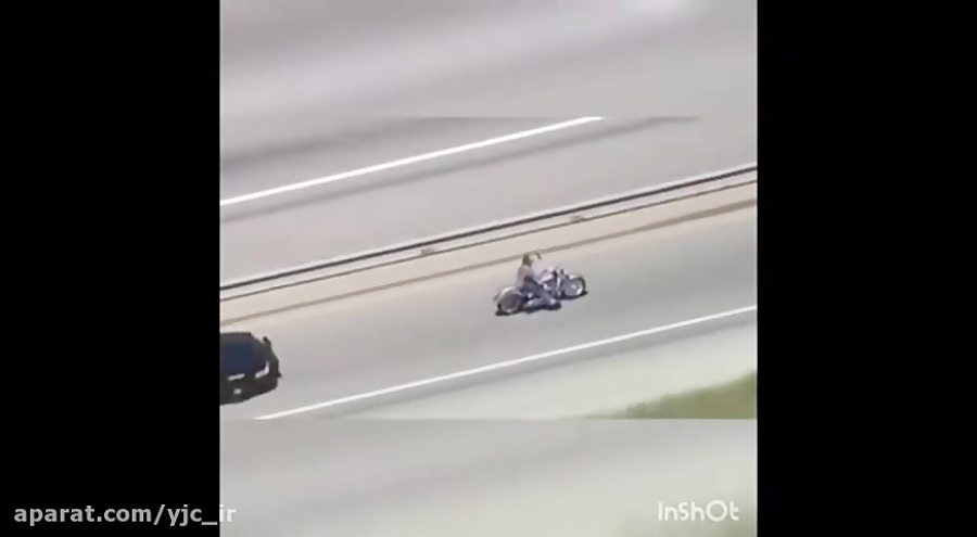 سارق موتوری فراری حین تعقیب و...