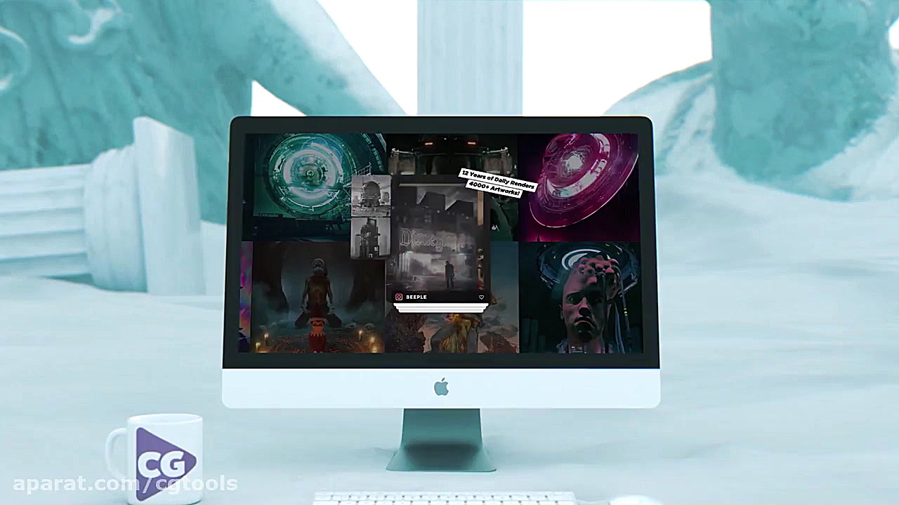 آموزش رندر یک صحنه علمی تخیلی...