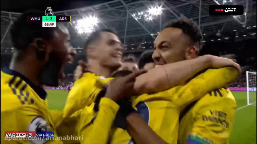 خلاصه بازی وستهام  آرسنال