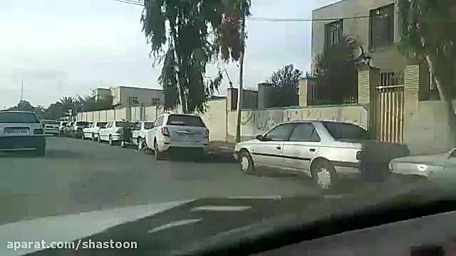 صف طولانی بنزین در سراوان