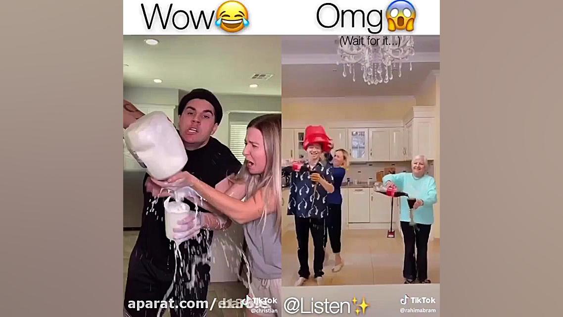 چالش خنده دار عکس العمل مادر ه...