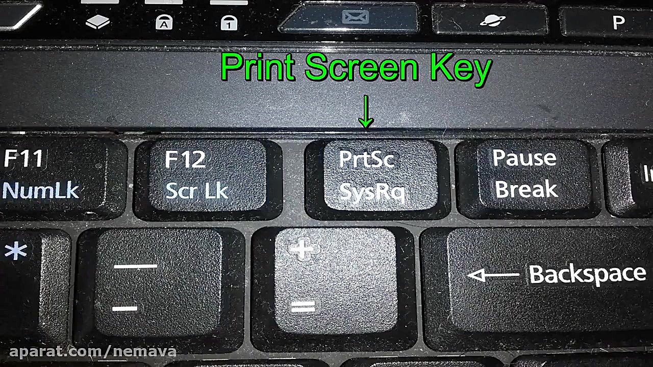 اسکرین شات از صفحه در کامپیوتر