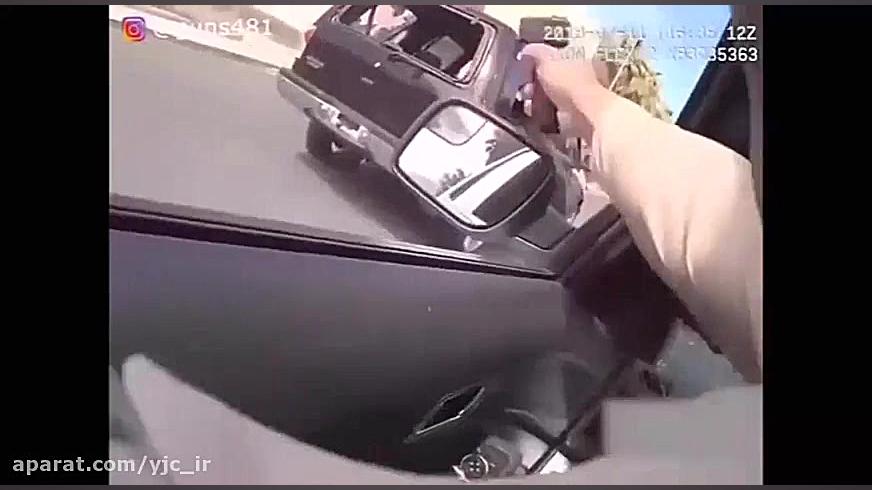 شلیک بی مهابای پلیس از درون خو...