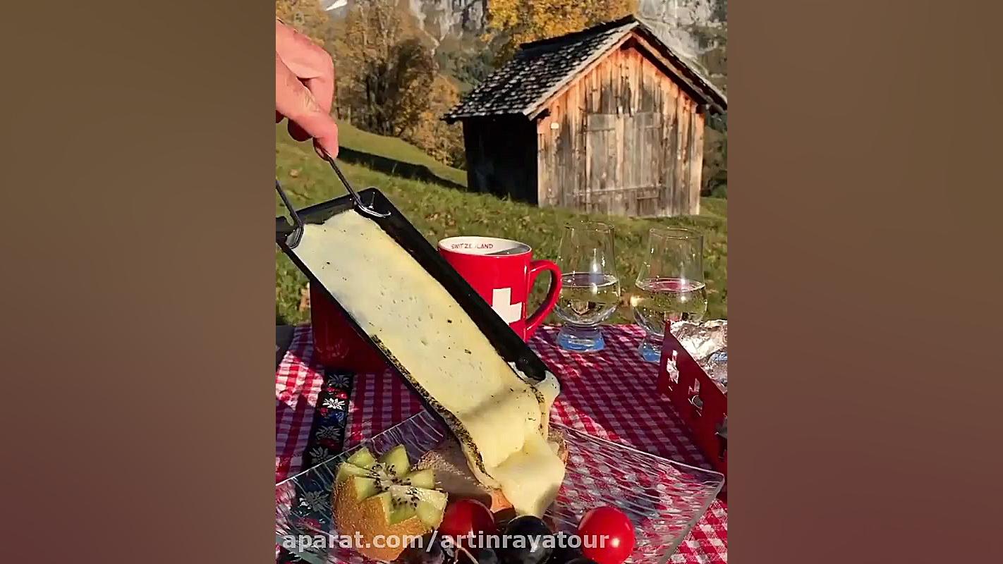 صبحانه در کوههای آلپ سوییس