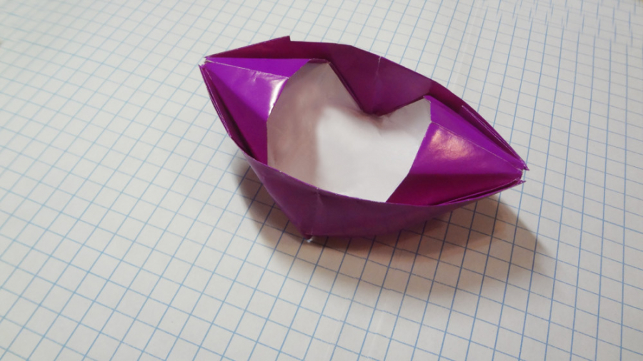 کاردستی قایق کاغذی ورق اوریگام...