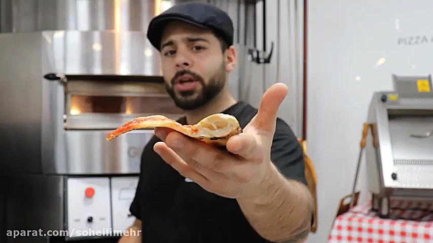 پخت پیتزا با فر پیتزا cuppone