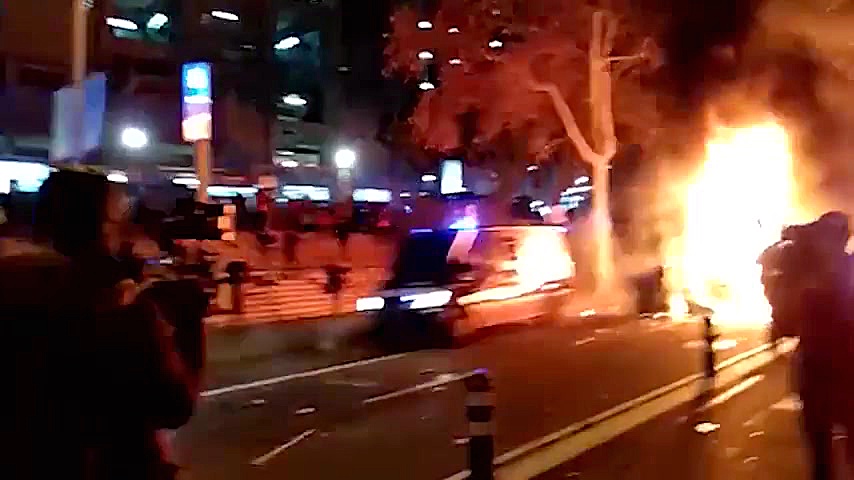 درگیری شدید جدایی طلبان کاتالو...