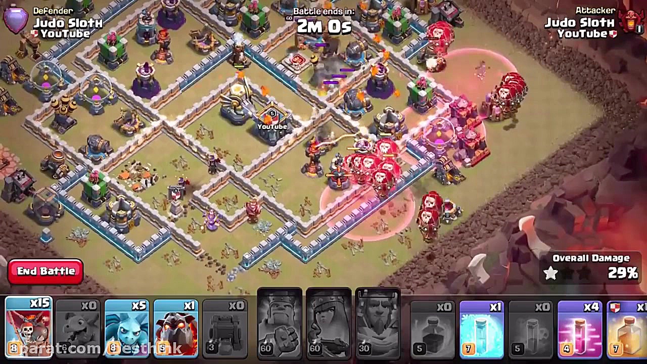 اتک وار کلش آف کلش با الکترو د...