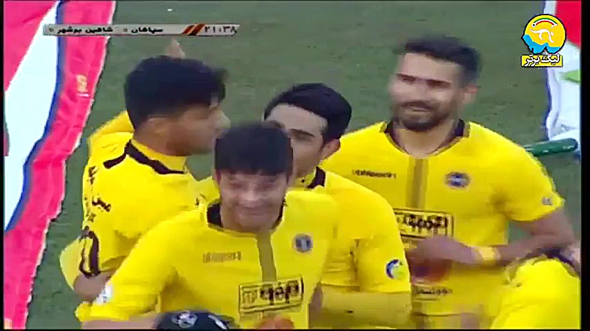 خلاصه بازی سپاهان 5  شاهین بوش...