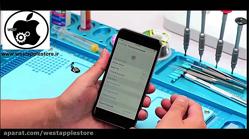 رفع مشکل تاچ آیدی آیفون