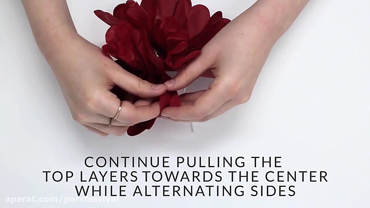 نحوه آماده سازی و باز کردن گل...