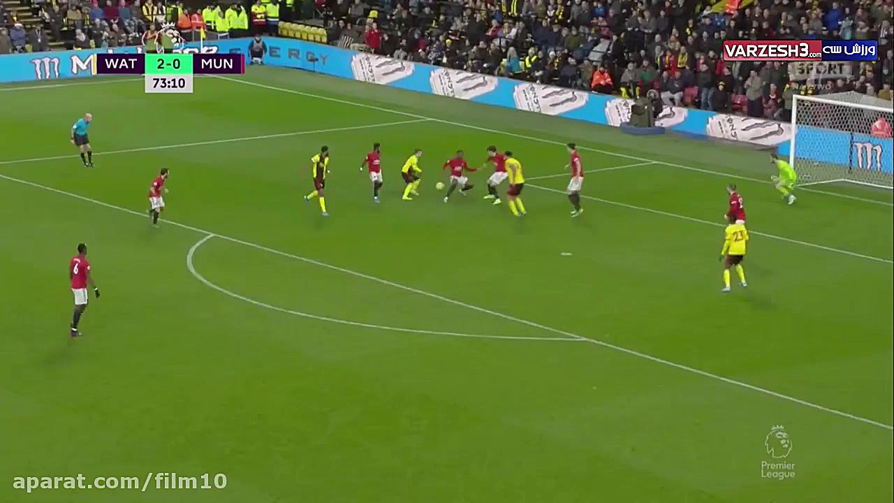 خلاصه بازی واتفورد 2  منچستریو...