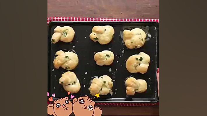 نان لقمه ای کره ای