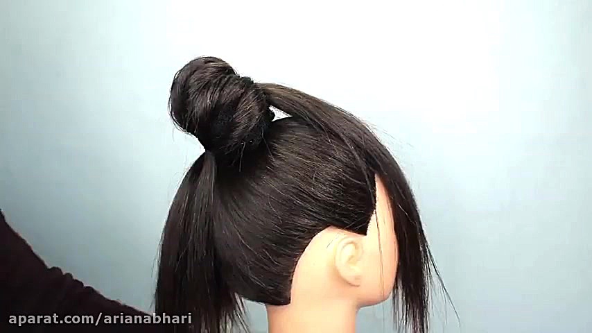 آموزش شینیون عروس ایرانی 2