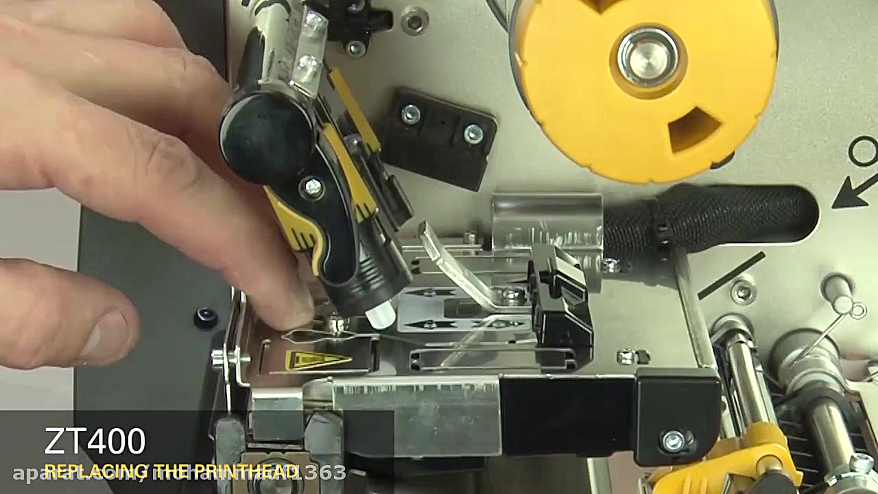 اموزش تعویض هد لیبل پرینتر زبر...