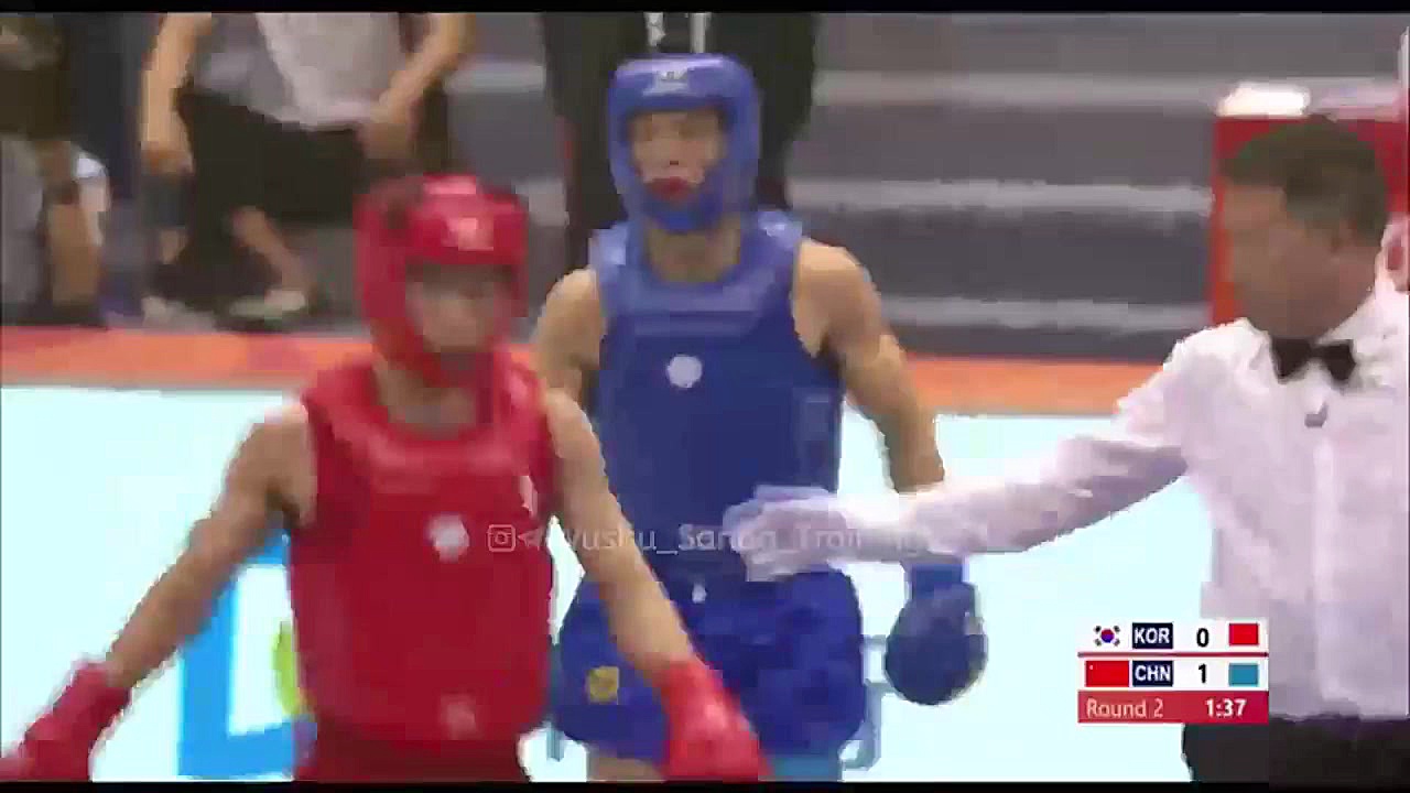 مبارزه ووشو مردان چین در برابر...