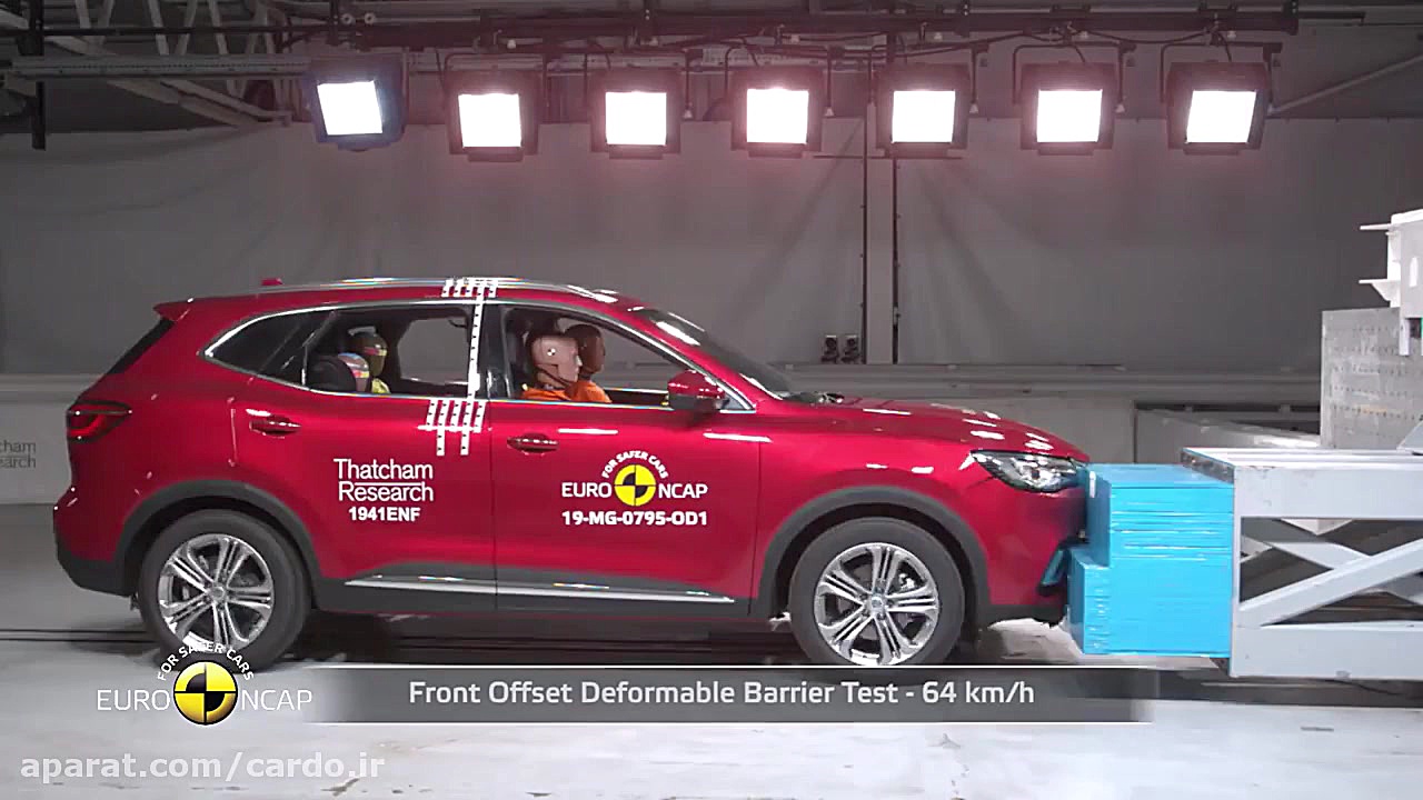 تست تصادف ام جی HS 2019