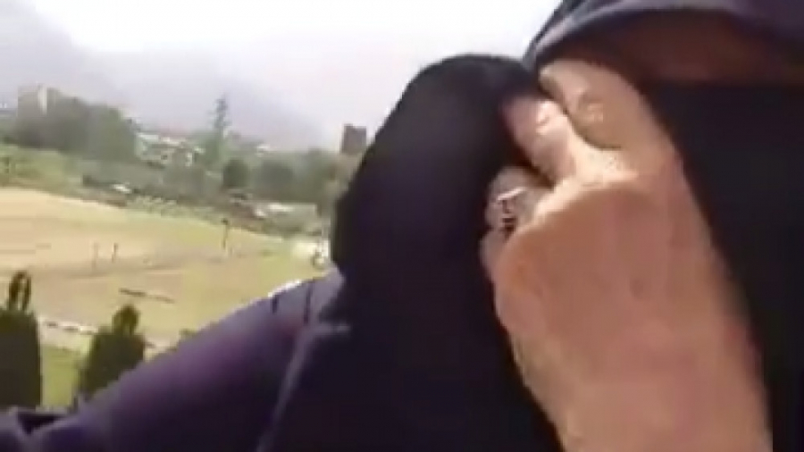 وقتی پیرزن سوار ترن هوایی بشه