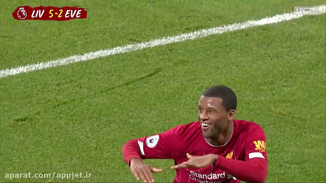 خلاصه بازی لیورپول 5 2 اورتون...