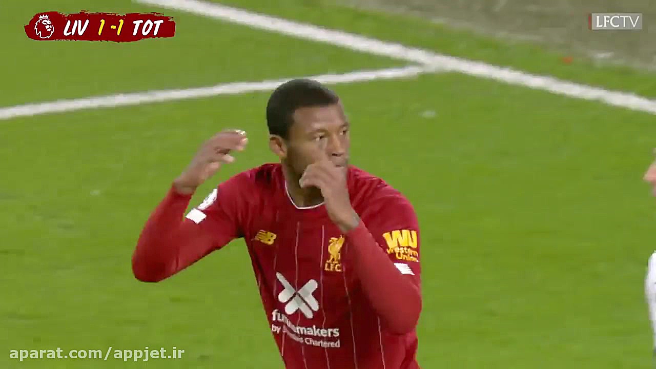 خلاصه بازی لیورپول 2 1 تاتنهام...