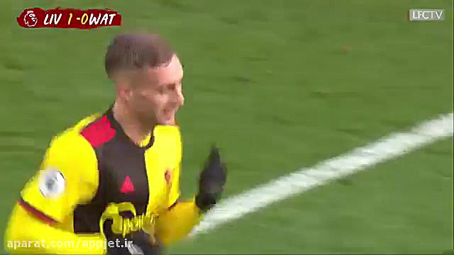 خلاصه بازی لیورپول 2 0 واتفورد...