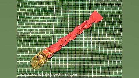 آموزش بافت با چرم  دستبند بافت...