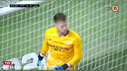 گل چهارم بارسلونا به سویا ( لی...