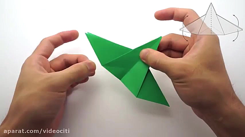 اوریگامی  آموزش  درخت کریسمس ک...