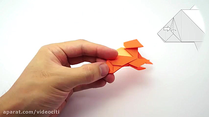 اوریگامی  آموزش  ماهی کاغذی  O...