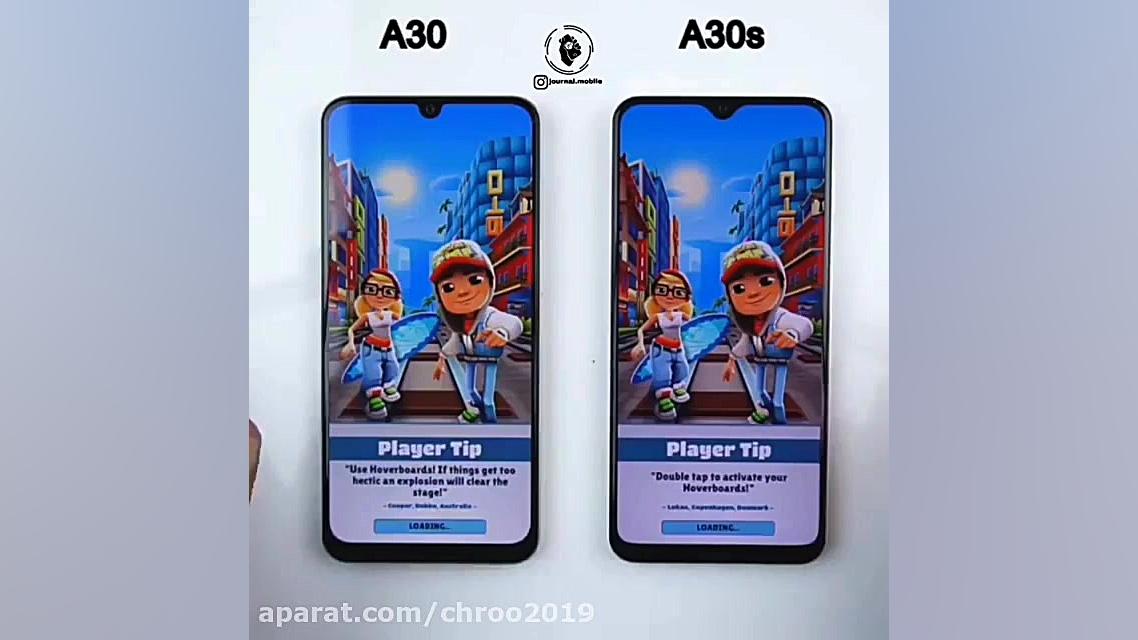 مقایسه گوشی موبایلa30 در مقابل...